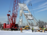 Tilt-up precast concrete installation